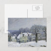 The Place du Chenil at Marly-le-Roi, Snow, 1876 Briefkaart (Voorkant / Achterkant)