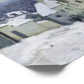 The Place du Chenil at Marly-le-Roi, Snow, 1876 Poster (Hoek)