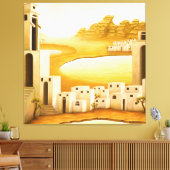 "The Place" - Midden-Oosten / Orient Desert Schild Canvas Afdruk (Insitu (Woonkamer))