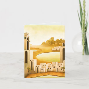 "The Place" - Midden-Oosten / Orient Desert Schild Feestdagen Kaart