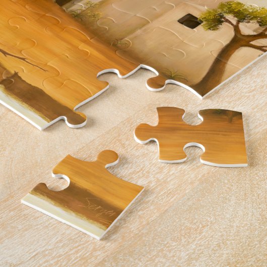 "The Place" - Midden-Oosten / Orient Desert Schild Legpuzzel (Zijkant)