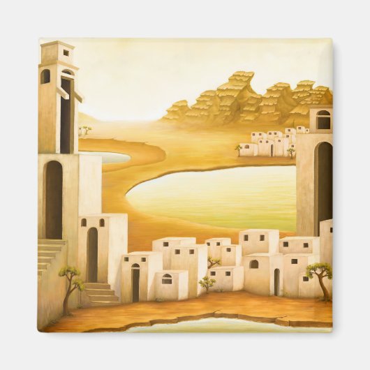 "The Place" - Midden-Oosten / Orient Desert Schild Magneet (Voorkant)