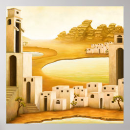 "The Place" - Midden-Oosten / Orient Desert Schild Poster