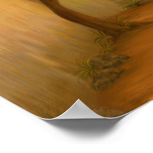 "The Place" - Midden-Oosten / Orient Desert Schild Poster (Hoek)