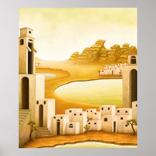 "The Place" - Midden-Oosten / Orient Desert Schild Poster (Voorkant)