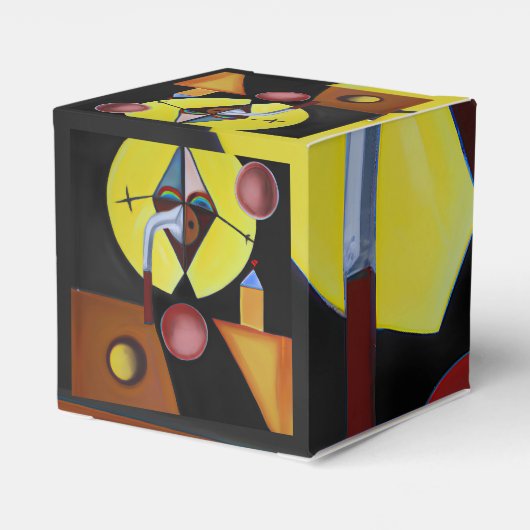 The Plague Doctor - olieverfschilderij Bedankdoosjes (Achterkant)