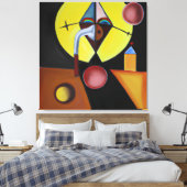 The Plague Doctor - olieverfschilderij Canvas Afdruk (Insitu (Slaapkamer))