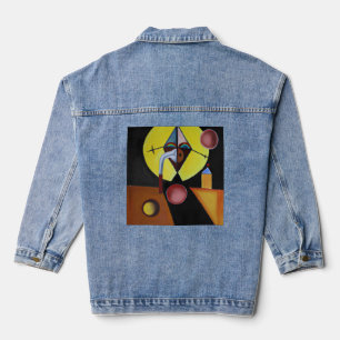 The Plague Doctor - olieverfschilderij Denim Jacket