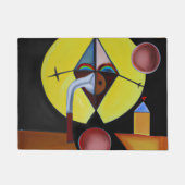 The Plague Doctor - olieverfschilderij Deurmat (Voorkant)