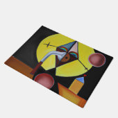 The Plague Doctor - olieverfschilderij Deurmat (Schuin)