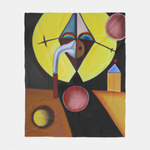 The Plague Doctor - olieverfschilderij Fleece Deken