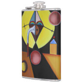 The Plague Doctor - olieverfschilderij Heupfles (Links)