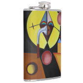 The Plague Doctor - olieverfschilderij Heupfles (Rechts)