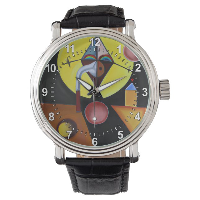 The Plague Doctor - olieverfschilderij Horloge (Voorkant)