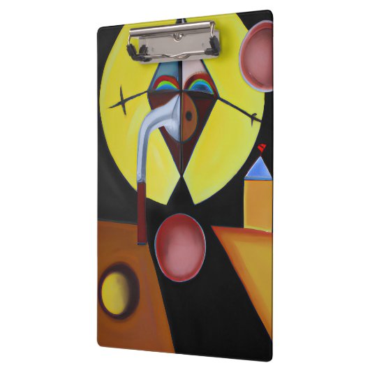 The Plague Doctor - olieverfschilderij Klembord (Links)