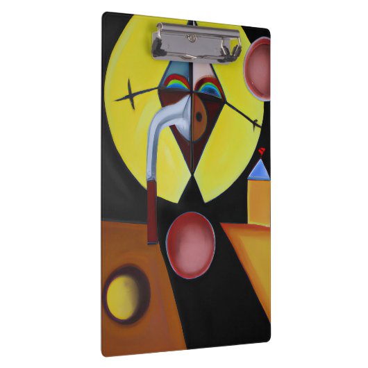 The Plague Doctor - olieverfschilderij Klembord (Rechts)