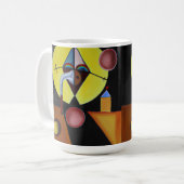 The Plague Doctor - olieverfschilderij Koffiemok (Voorkant links)