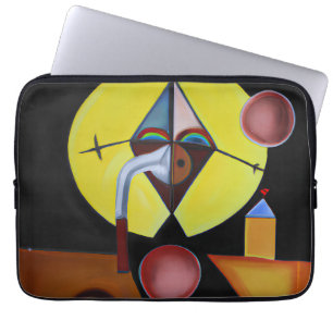 The Plague Doctor - olieverfschilderij Laptop Sleeve