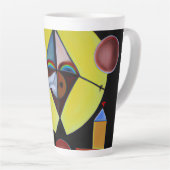 The Plague Doctor - olieverfschilderij Latte Mok (Rechterhoek)