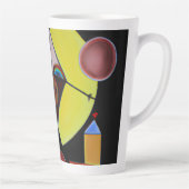 The Plague Doctor - olieverfschilderij Latte Mok (Rechts)