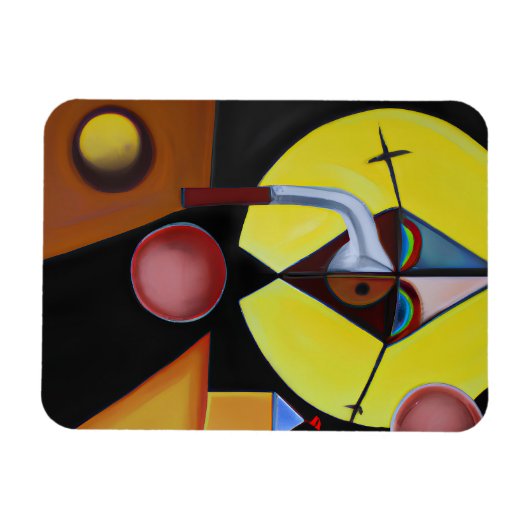 The Plague Doctor - olieverfschilderij Magneet (Horizontaal)