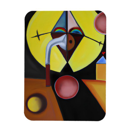 The Plague Doctor - olieverfschilderij Magneet (Verticaal)