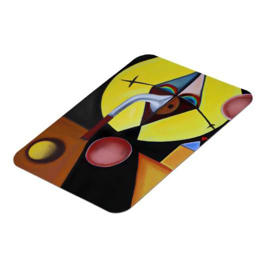 The Plague Doctor - olieverfschilderij Magneet (Linkerzijde)