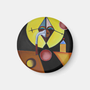 The Plague Doctor - olieverfschilderij Magneet