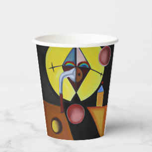 The Plague Doctor - olieverfschilderij Papieren Bekers