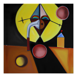 The Plague Doctor - olieverfschilderij Perfect Poster