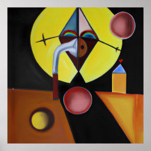 The Plague Doctor - olieverfschilderij Poster