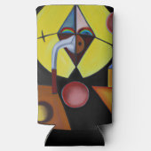 The Plague Doctor - olieverfschilderij Seltzer Blikjeskoeler (Achterkant)