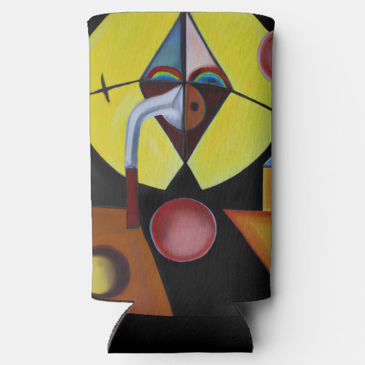 The Plague Doctor - olieverfschilderij Seltzer Blikjeskoeler (Achterkant)