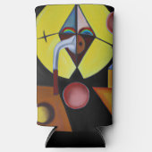 The Plague Doctor - olieverfschilderij Seltzer Blikjeskoeler (Voorkant)