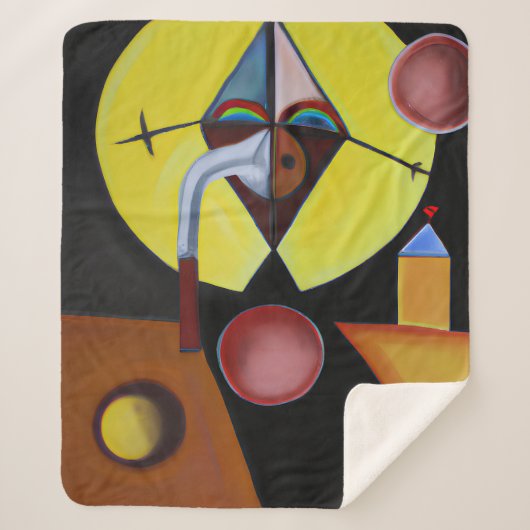 The Plague Doctor - olieverfschilderij Sherpa Deken (Voorkant)