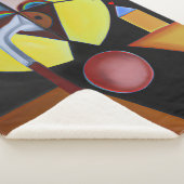 The Plague Doctor - olieverfschilderij Sherpa Deken (3/4)