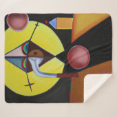 The Plague Doctor - olieverfschilderij Sherpa Deken (Voorkant (horizontaal))