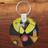 The Plague Doctor - olieverfschilderij Sleutelhanger (Voorkant)