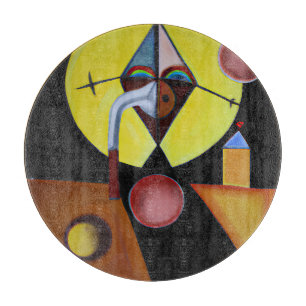 The Plague Doctor - olieverfschilderij Snijplank