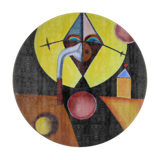 The Plague Doctor - olieverfschilderij Snijplank (Voorkant)