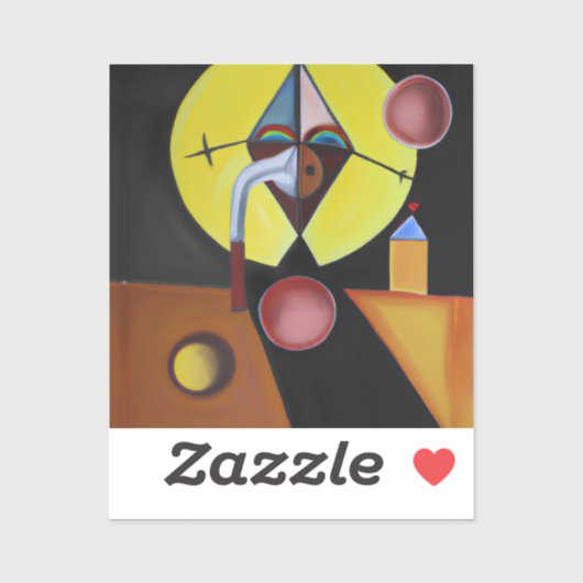 The Plague Doctor - olieverfschilderij Sticker (Vel)