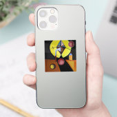 The Plague Doctor - olieverfschilderij Sticker (Telefoon)