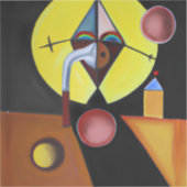 The Plague Doctor - olieverfschilderij Sticker (Voorkant)