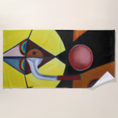 The Plague Doctor - olieverfschilderij Strandlaken (Voorkant)