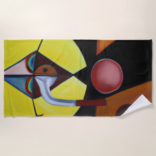 The Plague Doctor - olieverfschilderij Strandlaken (Voorkant)