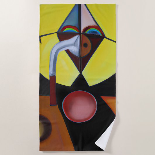 The Plague Doctor - olieverfschilderij Strandlaken (Voorkant)