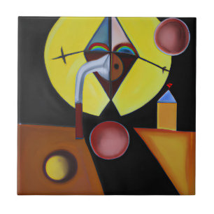 The Plague Doctor - olieverfschilderij Tegeltje