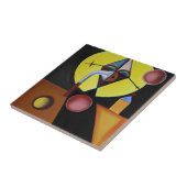 The Plague Doctor - olieverfschilderij Tegeltje (Zijkant)