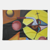 The Plague Doctor - olieverfschilderij Theedoek (Horizontaal)