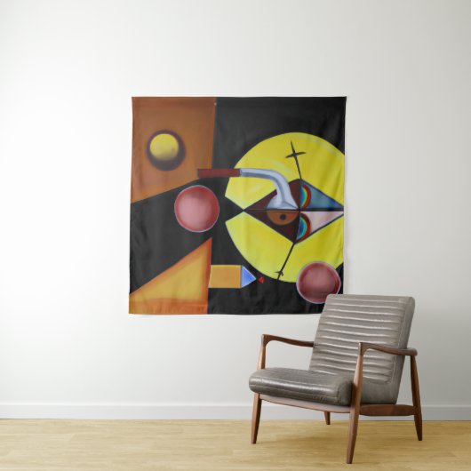 The Plague Doctor - olieverfschilderij Wandkleed (In Situ (horizontaal))